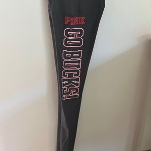 Pink Victoria’s Secret OSU Buckeyes Ultimate Leggings